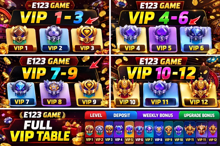 e123 Game VIP Membership & Rewards